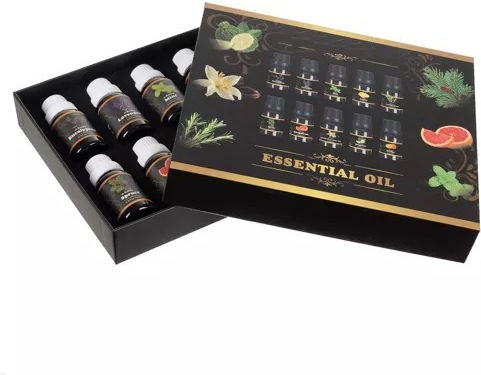 Set 10 Essential Oils Humidifier Black
