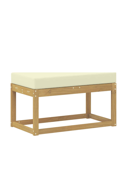 Bancă De Exterior Din Lemn Cu Perne 80x43x45cm