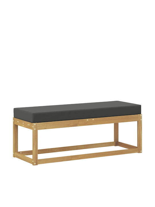Hölzernes Gartenbank mit Kissen 115x43x45cm