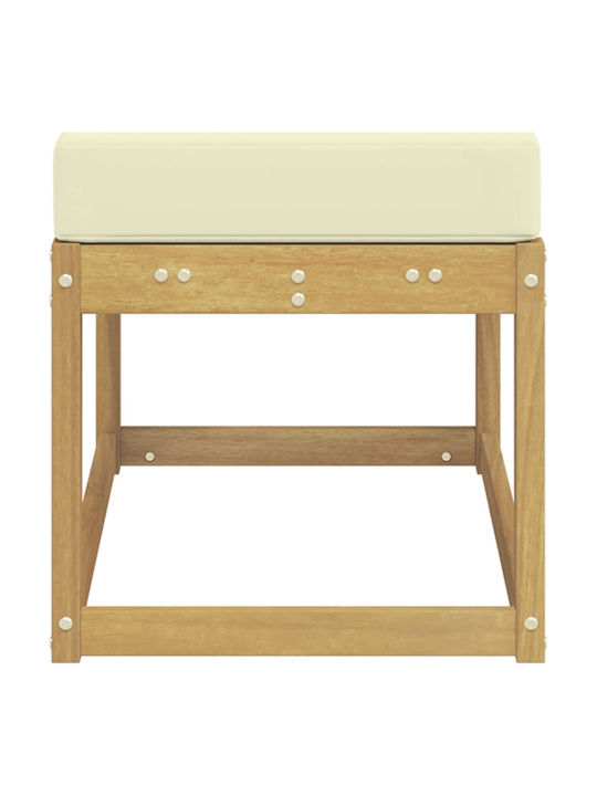 Bancă De Exterior Din Lemn Cu Perne 80x43x45cm