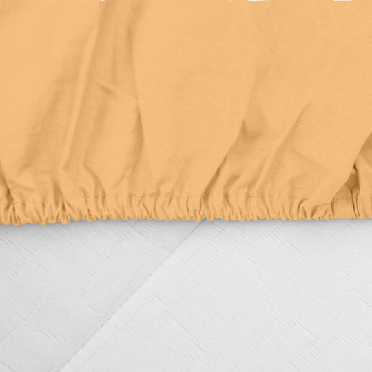Heinner Einzelbettlaken Mit Gummibettlaken 90x200cm Gelbes
