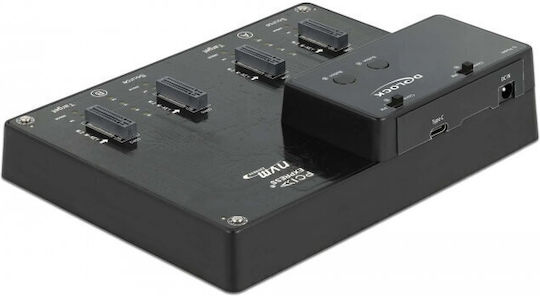 Delock Docking Station 4 X M.2 Nvme Pcie Ssd Cloning Function Delock 64124