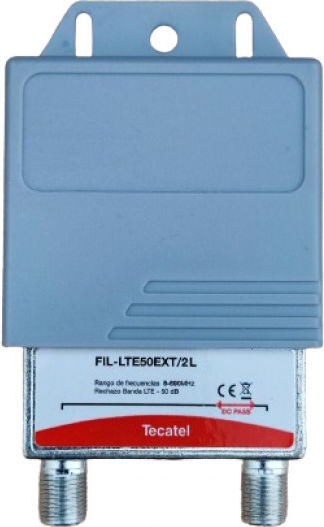 Tecatel Φίλτρο Δορυφορικής FIL-LTE50EXT/2L 8430549067851