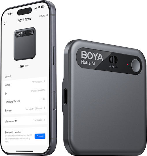Voice Recorder Notra AI with 64GB Internal Memory