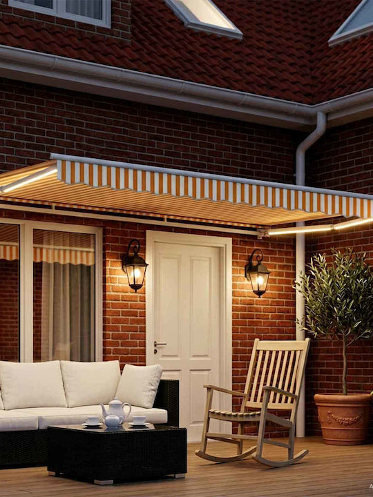 vidaXL Τέντα Βεράντας Κίτρινη 4x2m