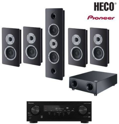 Heco Σετ Ηχείων Home Cinema 5.1 Ambient 5.1 A 80W Black