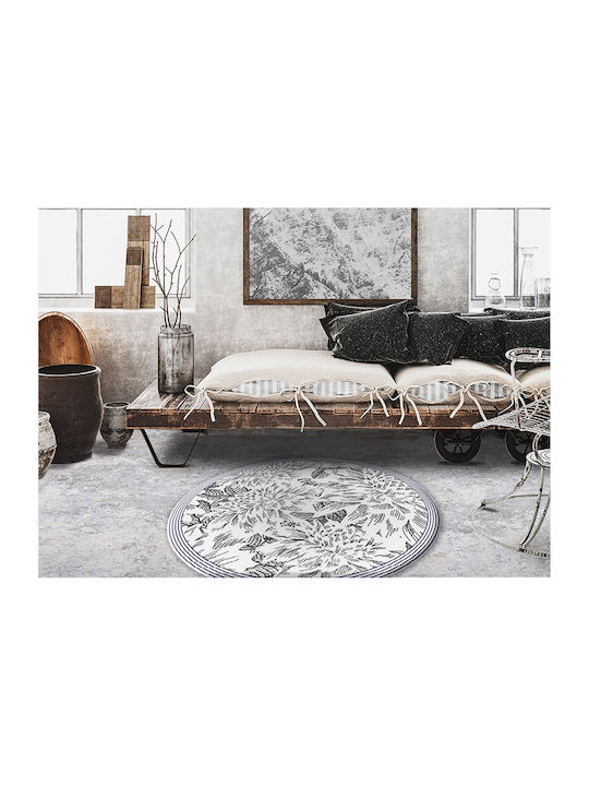 Tulup Rundes Küchenmatte Grau 80cm