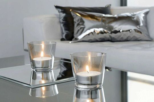 Aura Glass Aromatic Tealights In White Colour 20 Pieces