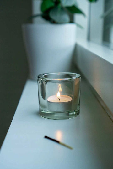 Aura Glass Aromatic Tealights In White Colour 100 Pieces