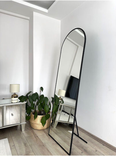 SteweHome Oval Schwarzer Boden- oder Standspiegel 180x70cm SteweHome Oval Schwarzer Boden- oder Standspiegel 180x70cm