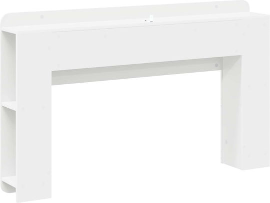 vidaXL vidaXL Hölzernes Kopfstütze für Betten Weiß 135x80cm
