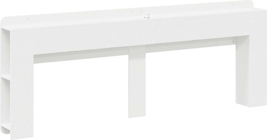 vidaXL Κεφαλάρι Κρεβατιού Ξύλινο Λευκό 215x80cm