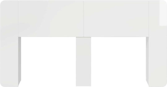 vidaXL Κεφαλάρι Κρεβατιού Ξύλινο Λευκό 182.5x80cm