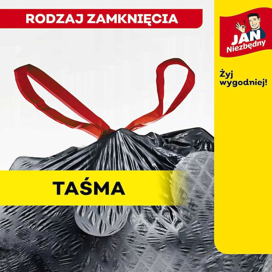Jan Niezbędny Trash Bags Capacity 60lt 5x10pcs Black