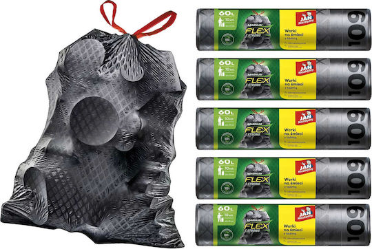 Jan Niezbędny Trash Bags Capacity 60lt 5x10pcs Black