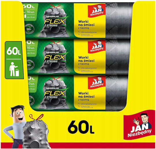 Jan Niezbędny Trash Bags Capacity 60lt 5x10pcs Black