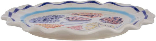 Butlers Coral Coast Placă Joasă Ceramică Multicoloră cu Diametru 22cm