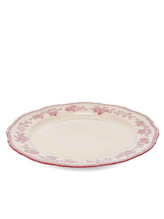 Salt & Pepper Deep Serving Plate Made of White Porcelain with a Diameter of 27cm