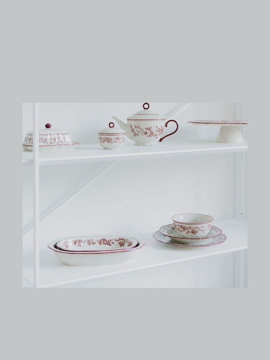 Salt & Pepper Deep Oval Serving Plate Porcelain White 31.5x21cm