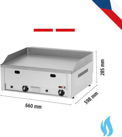 Alfa Frost Kommerzielle Flachgrills 8kW mit Wohnungs Chromplatte