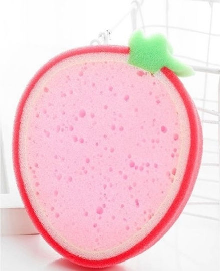 Eco-friendly Strawberry-shaped Kitchen Sponge