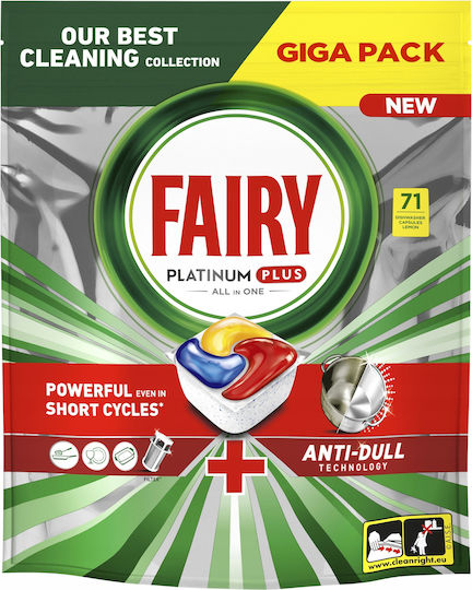 Fairy Platinum Plus All In One 71 Kapseln Geschirrspülmittel Umweltfreundliche