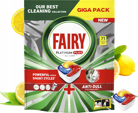 Fairy Platinum Plus All In One 71 Kapseln Geschirrspülmittel Umweltfreundliche
