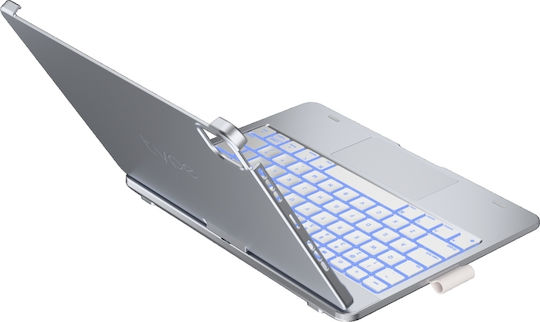 Supero Tablet Hülle Typecase Flexbook Touch Tastatur Ipad Air 11" M2 2024 M3 2025 M4 2026 Hell Rosa
