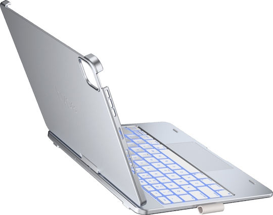 Supero Tablet Hülle Typecase Flexbook Touch Tastatur Ipad Air 11" M2 2024 M3 2025 M4 2026 Hell Rosa