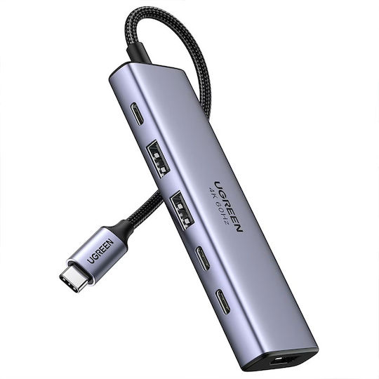 Ugreen CM511 USB-C Docking Station with HDMI 4K PD Gray