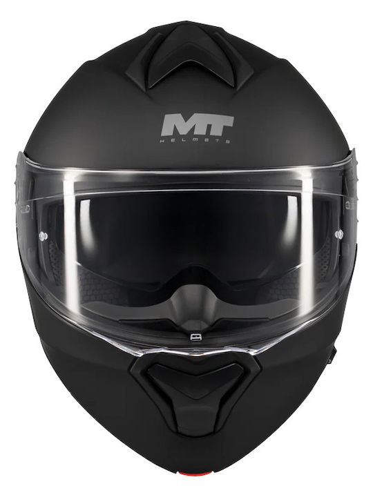 MT Genesis SV Black Matt Motorcycle Helmet Flip-Up DOT / ECE 22.06 1650gr with Sun Visor