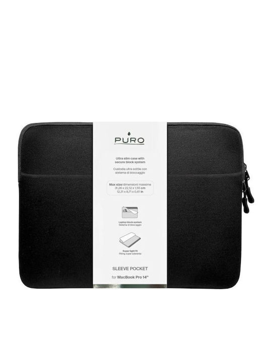 Puro Husă Laptop 14 Neagră 304004-209423 Puro Husă Laptop 14 Neagră 304004-209423