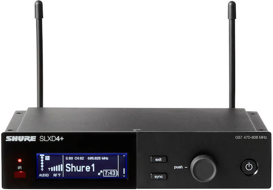 Shure SLXD14D+ Set Microfon Dinamic Wireless Clip On, Curea Pentru Jurnalism