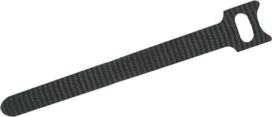 Cable Clamp Velcro 240 X 12 Mm Reusable Textile Cable Organizer Black Set 10 Pcs