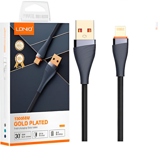 Ldnio USB 2.0 Kabel USB Typ-C männlich - USB-A 30W Schwarzes 2m