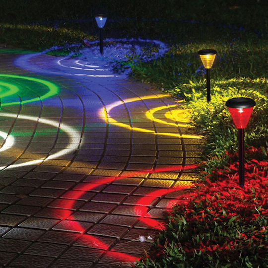 Lampa Solară RGB cu Fotocelulă IP44 9x24x12cm