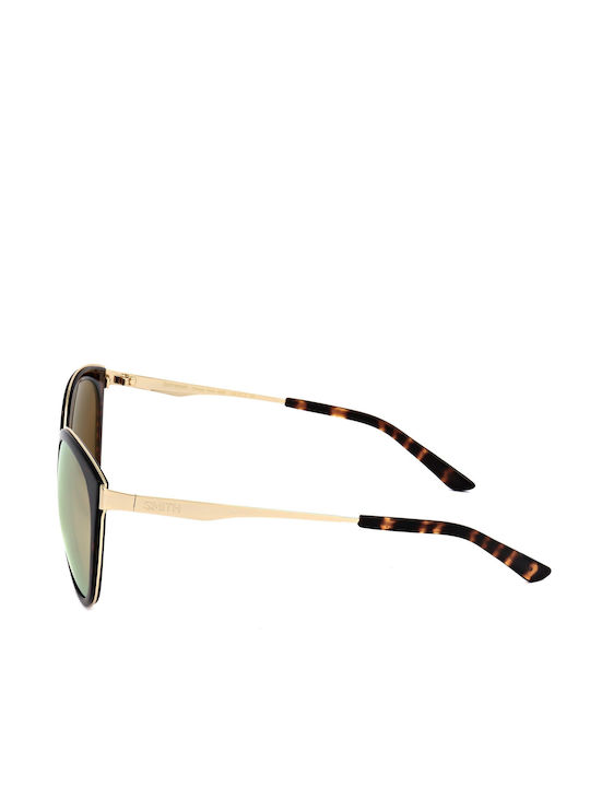 Smith Unisex Γυαλιά Ηλίου με Καφέ Σκελετό και Ροζ Φακό