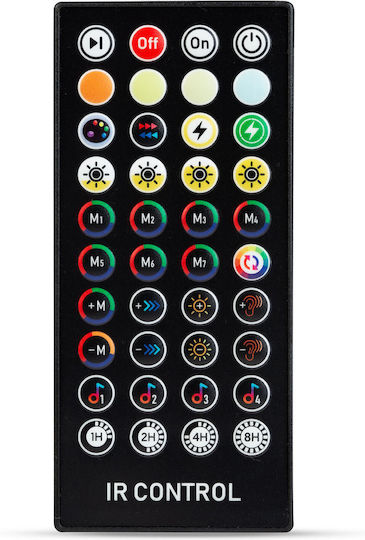 Set 25 Lămpi Solare Suspendate Ghirlandă 1.5W Bluetooth cu Fotocelulă și Telecomandă IP65