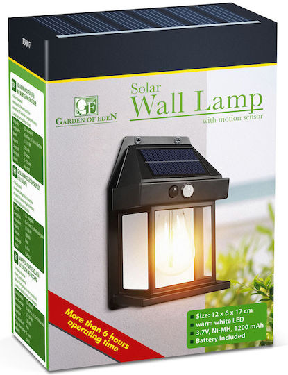 Wall Mounted Solar Light Warm White with Motion Sensor