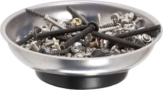 Tavă Magnetică Șuruburi Piulițe – Bază Din Cauciuc Antiderapant 108 Mm