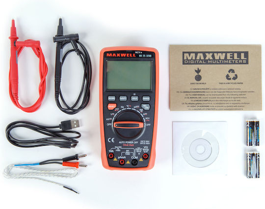 Digital Usb Multimeter Pc 1000v 10a 30mhz Frequency Temperature Capacitance Auto Range