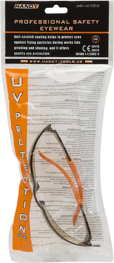 Professional Amber Protective Glasses Uv Protection Anti-scratch Lenses En166 Standard