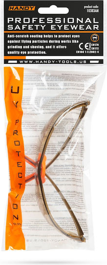 Ochelari De Protecție Profesionali Amber Protecție UV Lentile Anti-zgâriere Standard En166 En170 En172