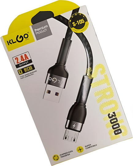 KLGO USB-A to Lightning Cable Μαύρο 3m MC-KLGO-S-106-68099-6967