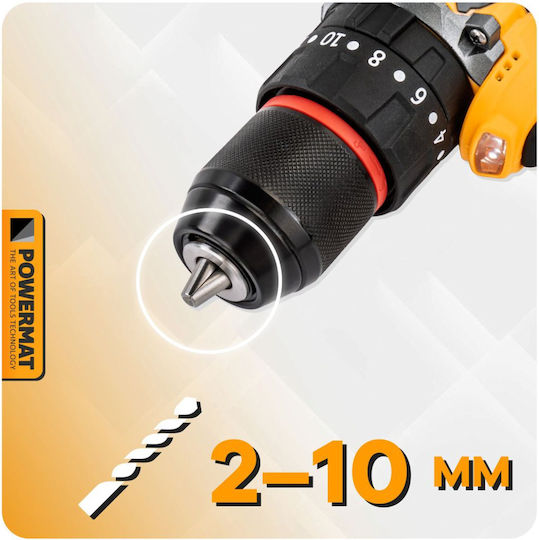 Powermat Akku-Schlagschrauber Brushless 16.8V 2x1,5Ah