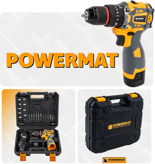 Powermat Akku-Schlagschrauber Brushless 16.8V 2x1,5Ah