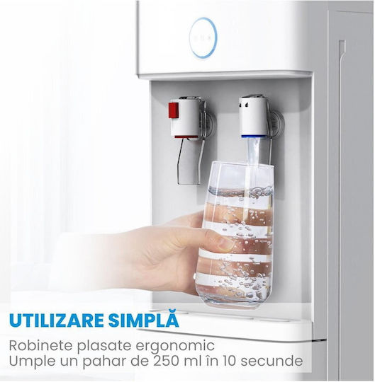 Midea Dozator de Apă de Podea cu Sticlă Inoxidabil cu Dulap cu Furnizare de Apă Rece 2l/h