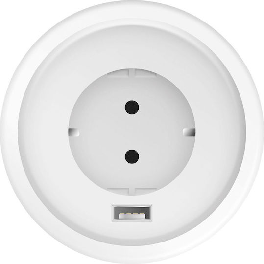 Μονόπριζο με USB-A και Καλώδιο 1.5m
