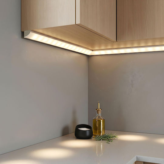 Profil De Aluminiu Pentru Bandă LED 1m Colțar Șină Bandă LED 16x16mm Montaj Colțar Protecție Răcire Bandă