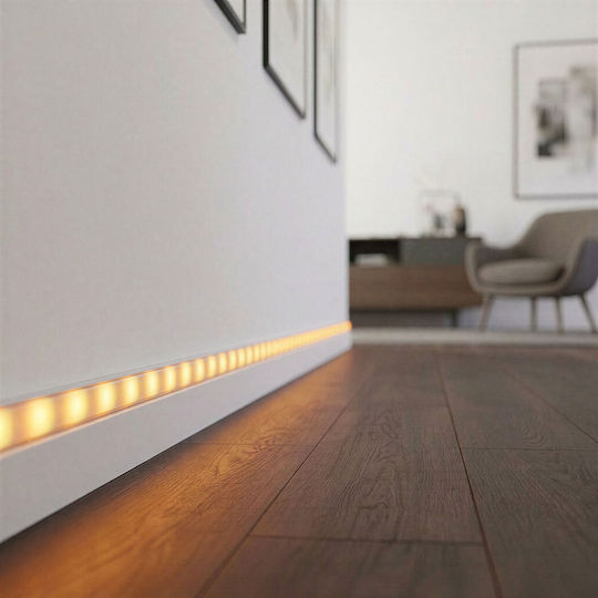 Profil De Aluminiu Pentru Bandă LED Încastrat Alb 1 M Profil U Pentru Bandă LED Șină Profil Aluminiu Canal LED